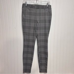 Simply Vera Wang Skinny Ankle Grey Plaid Pants Women’s Medium